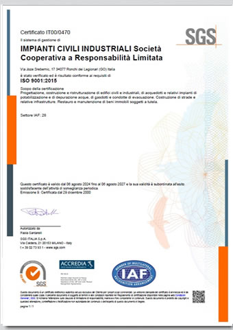 Certificato ISO 14001